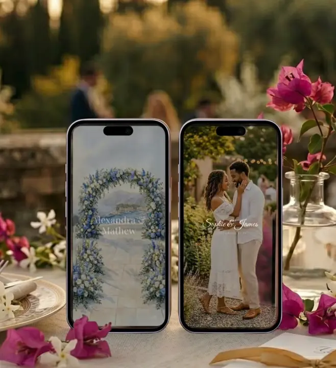 Wedding meal and allergy tracker showing guest selecting dietary requirements during RSVP on phone