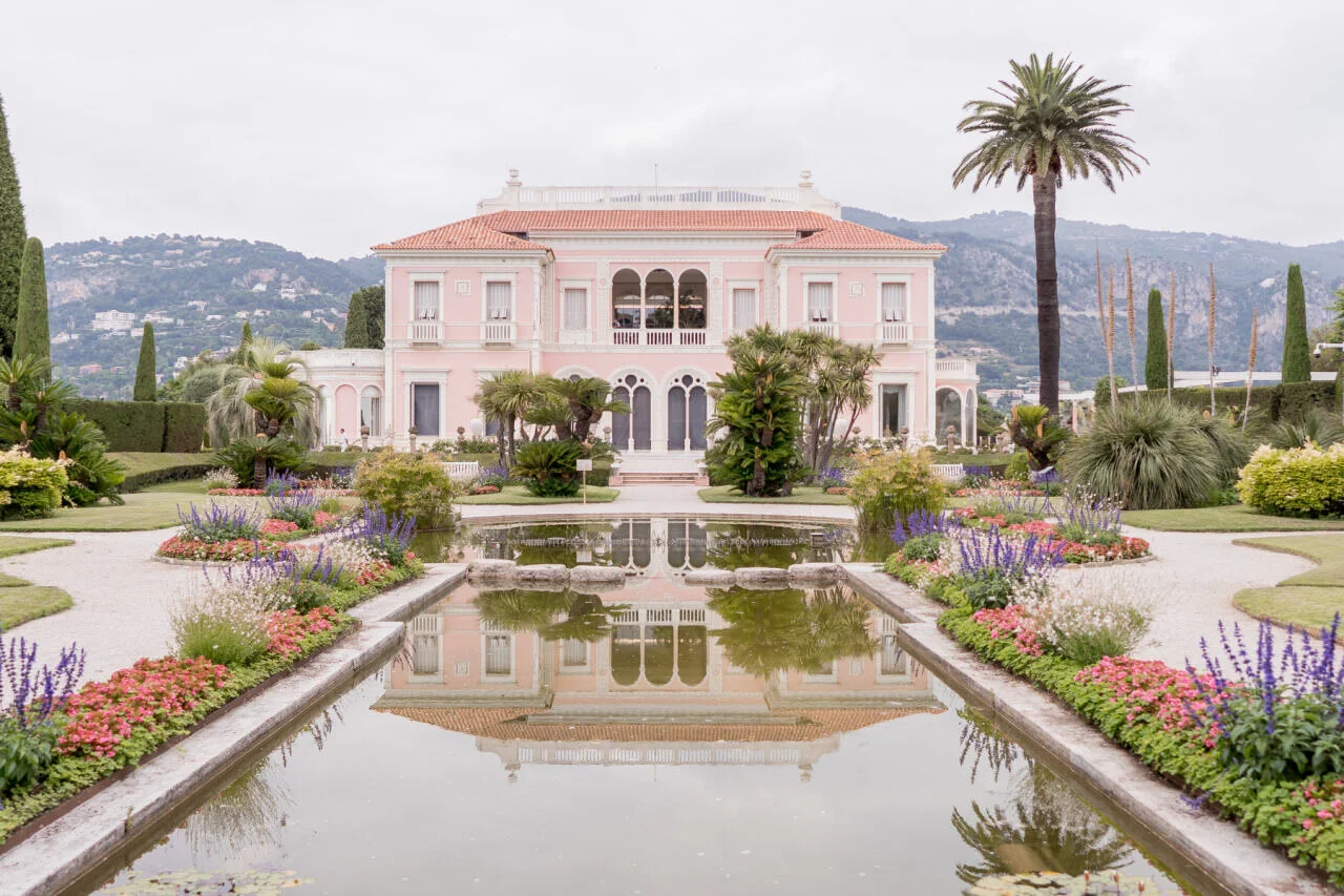 Wedding venue photo before AI watercolor conversion — Villa Ephrussi de Rothschild, Saint-Jean-Cap-Ferrat, French Riviera