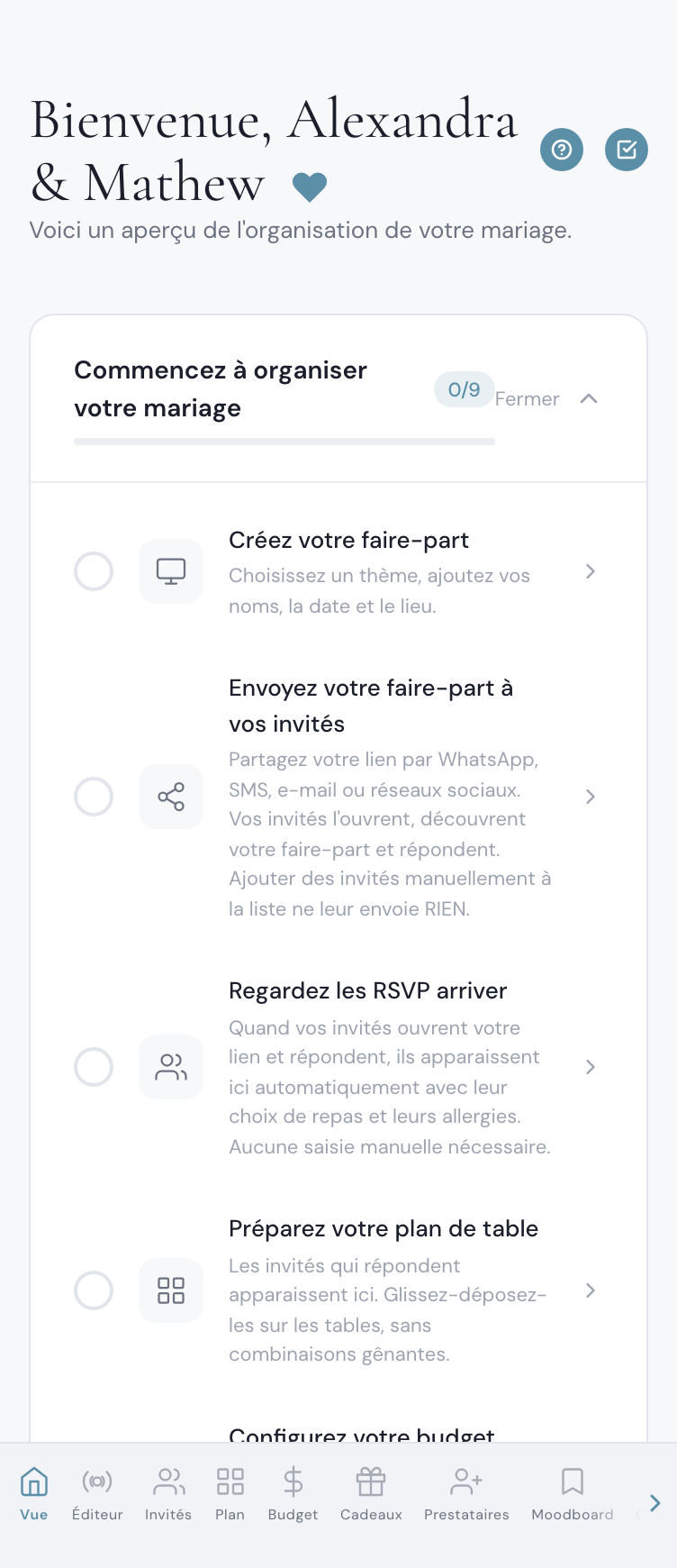 Chansons suggérées par les invités du mariage via le RSVP